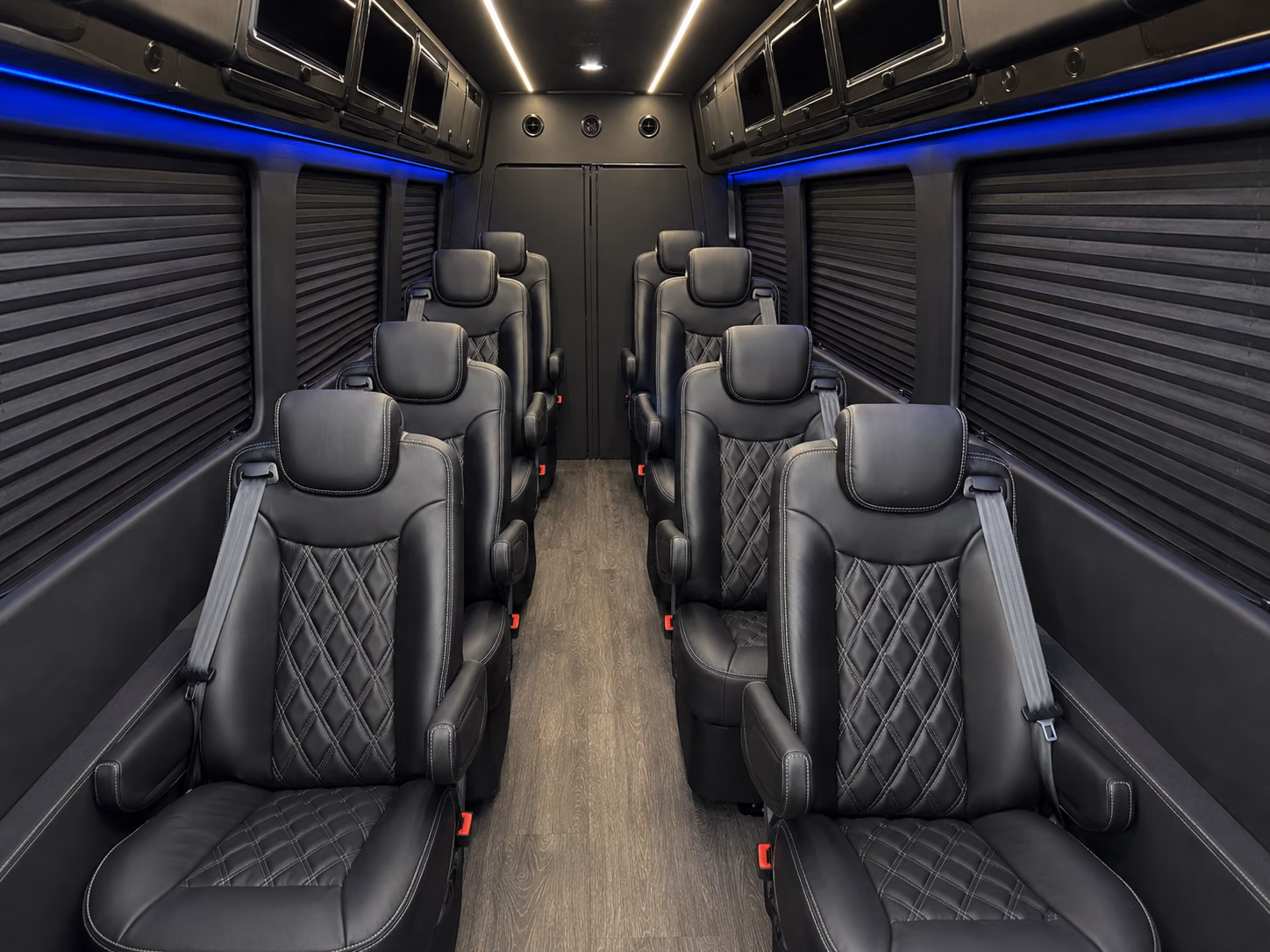 sprinter van with driver inside
